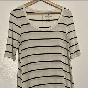 American Eagle Soft & Sexy Striped Half Sleeve Top